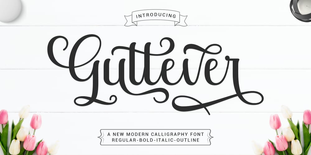Guttever font
