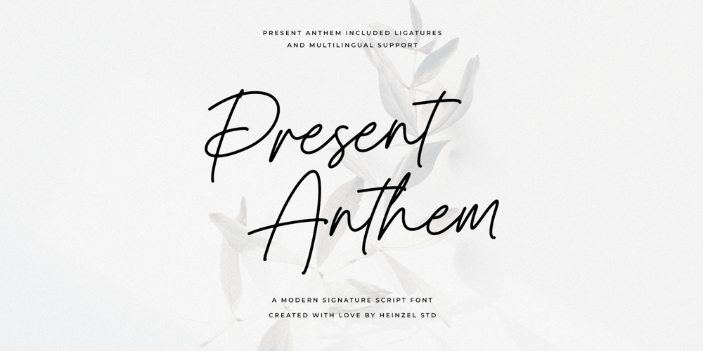 Present Anthem font