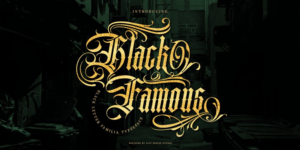 Black Famous font