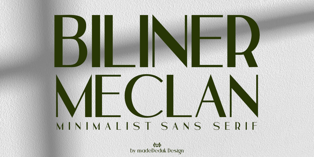 Biliner Meclan font