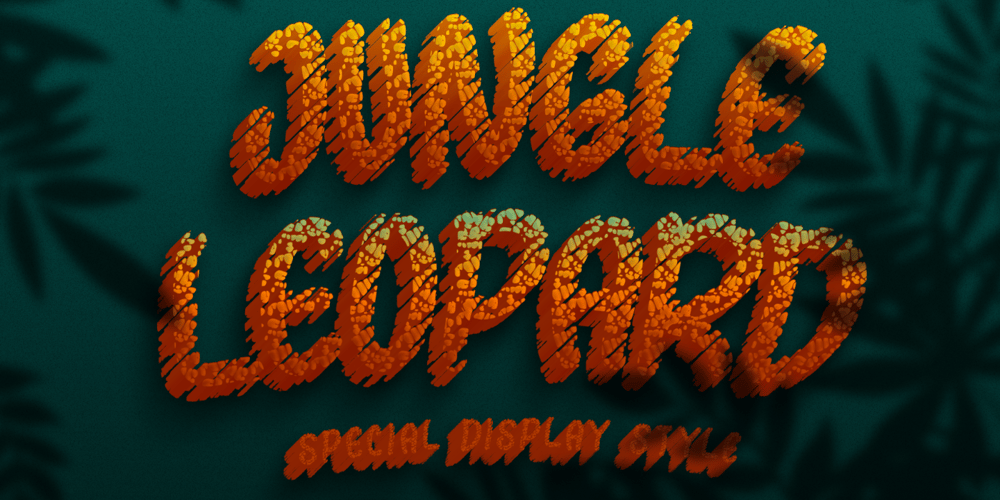Jungle Leopard font