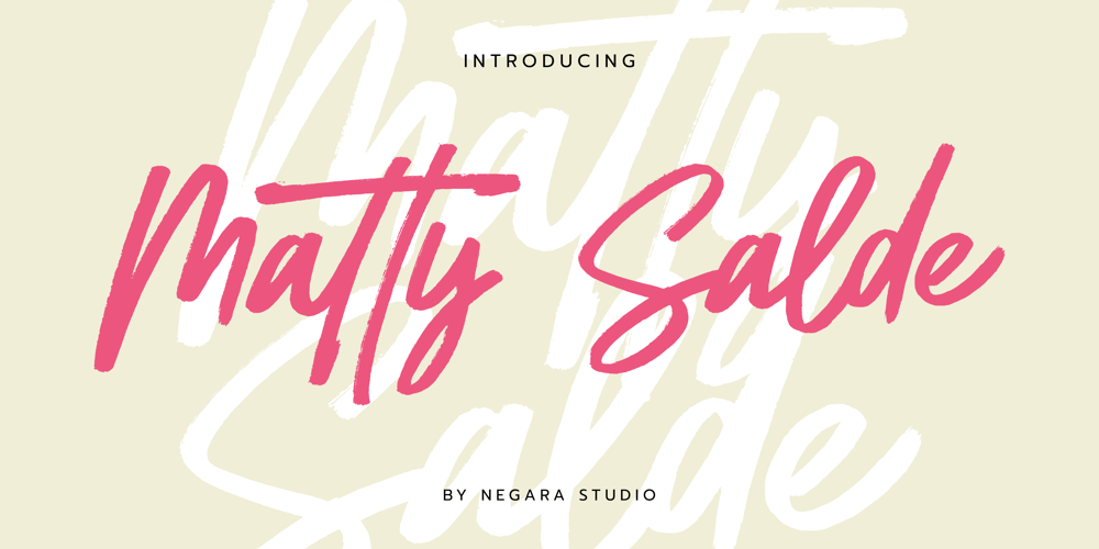 Matty Salde font