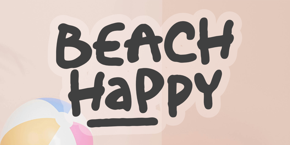 Beach Happy font
