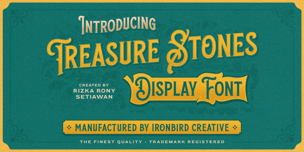 Treasure Stones font