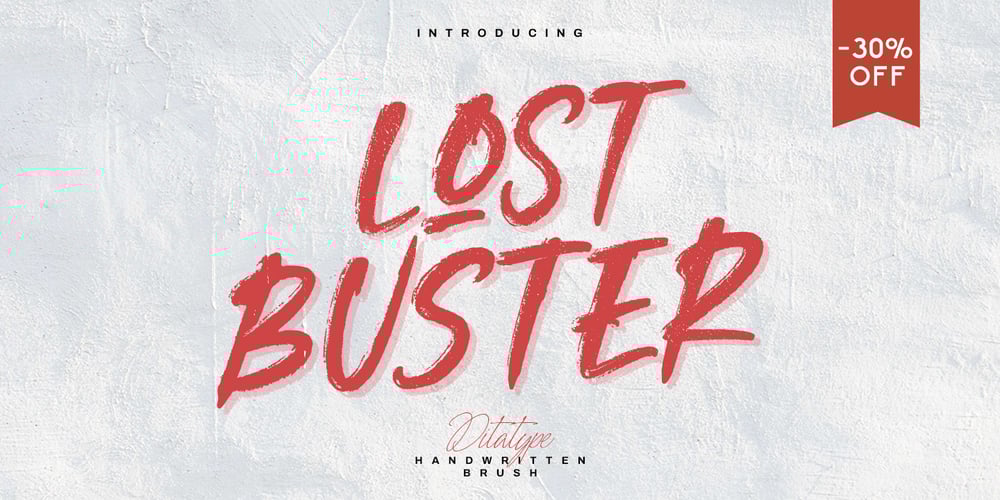 Lost Buster font