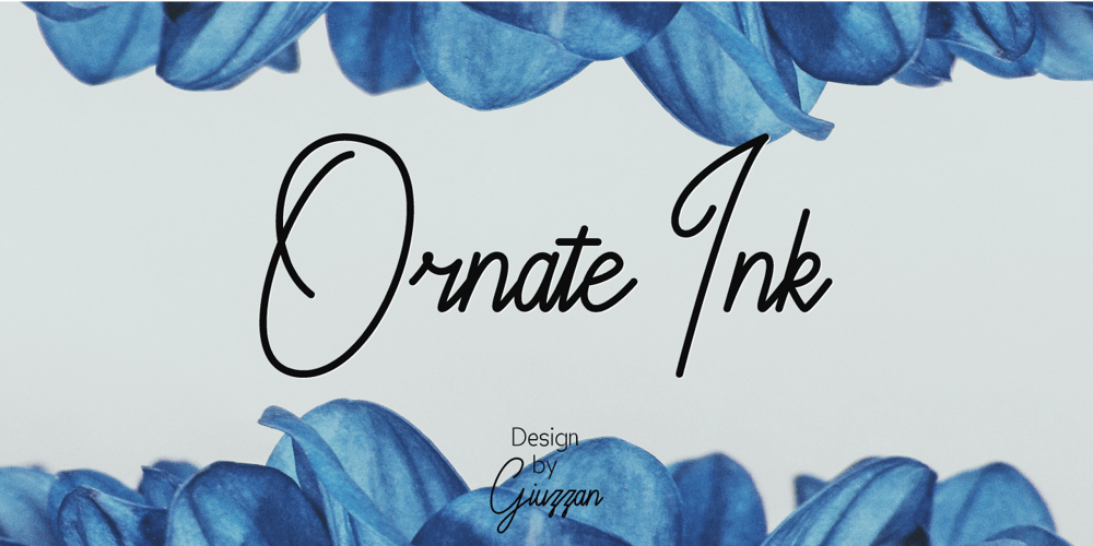 Ornate Ink font
