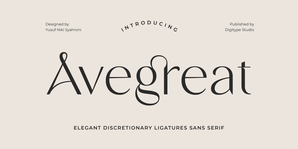 Avegreat font