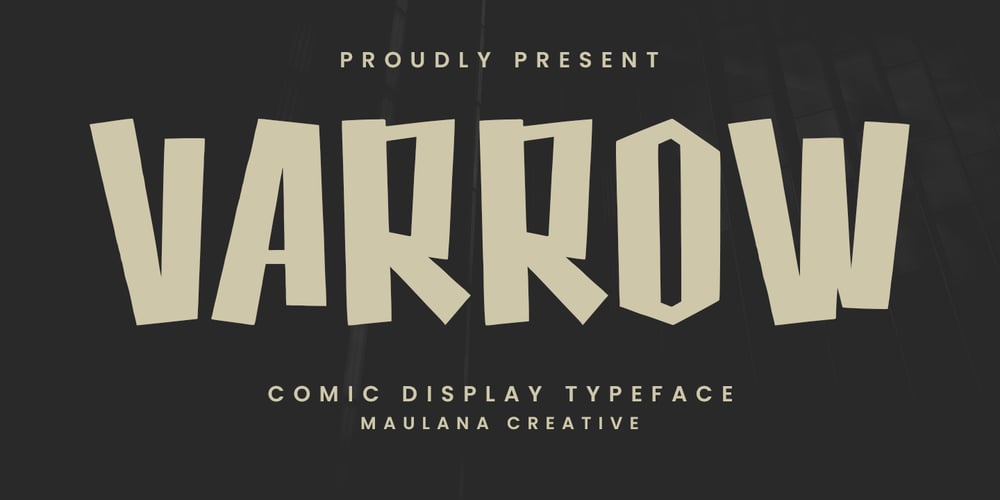 Varrow font