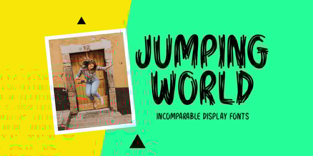 Jumping World font