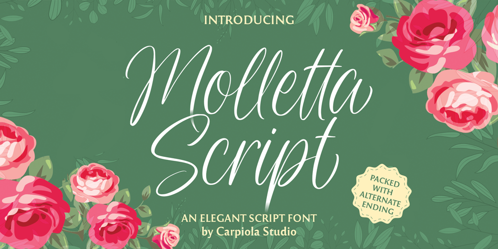 Molleta Script font