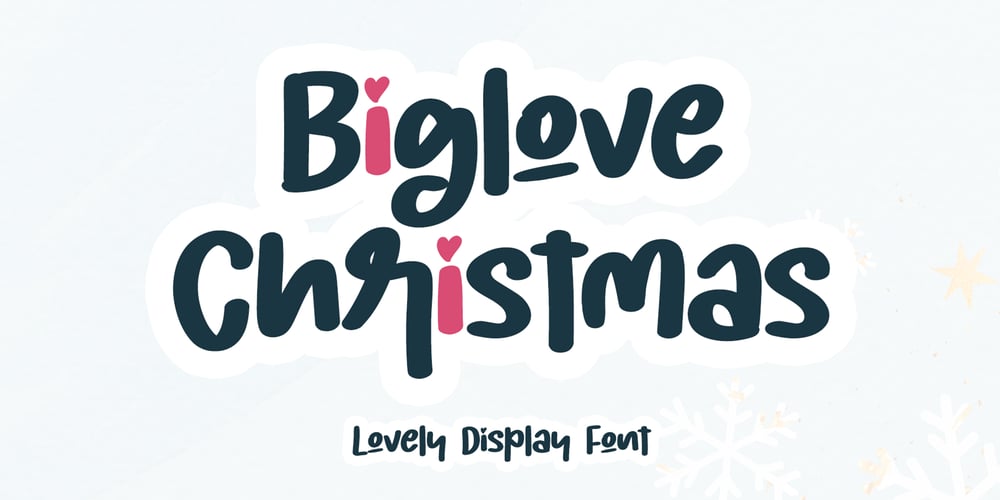 Biglove Christmas font