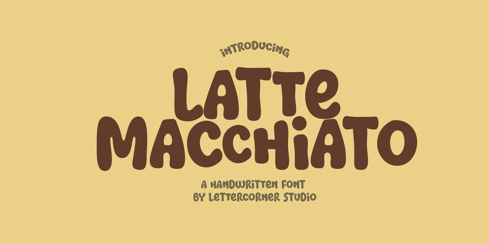 Latte Macchiato font