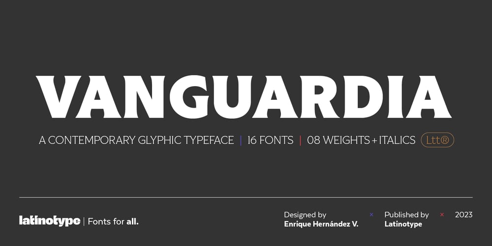 Vanguardia font