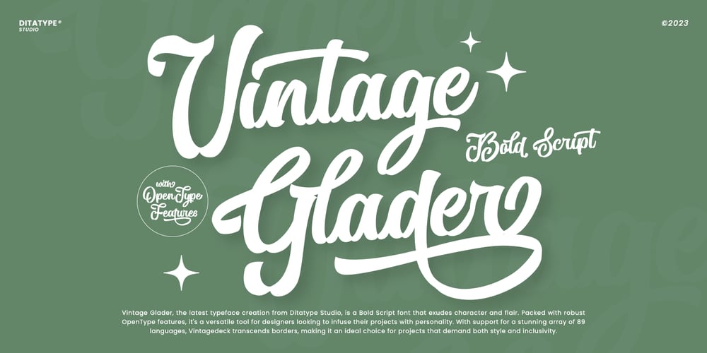 Vintage Glader font