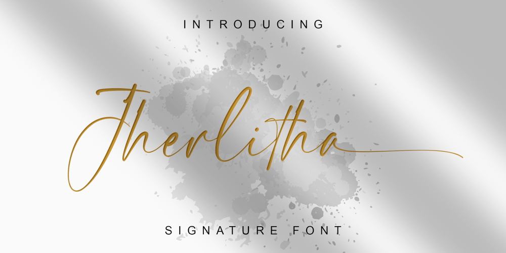 Jherlitha Signature font