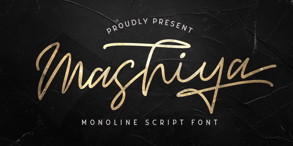 Mashiya font