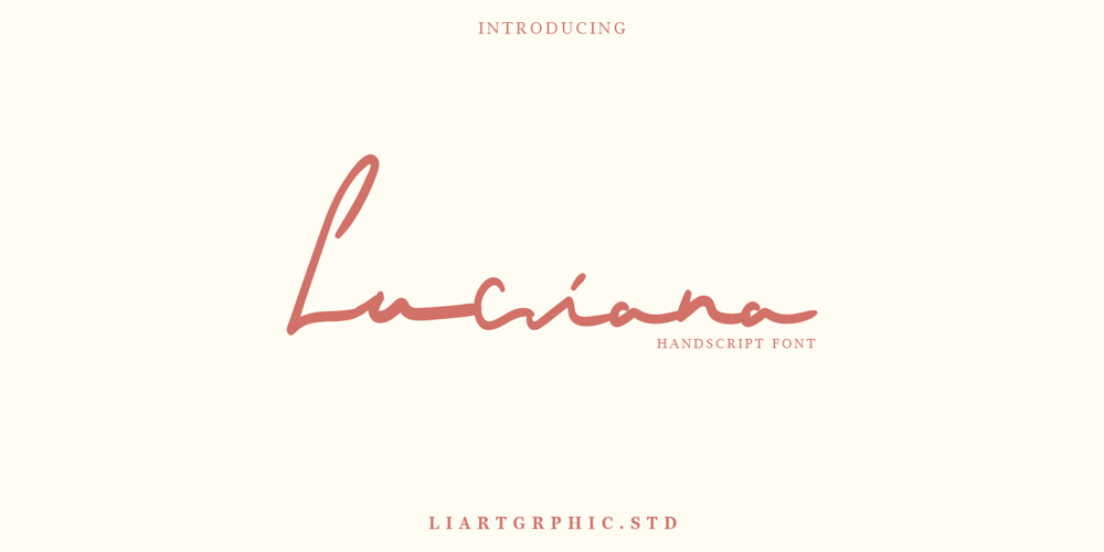 Luciana font