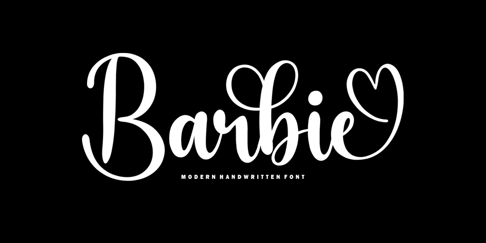 Barbie Script font