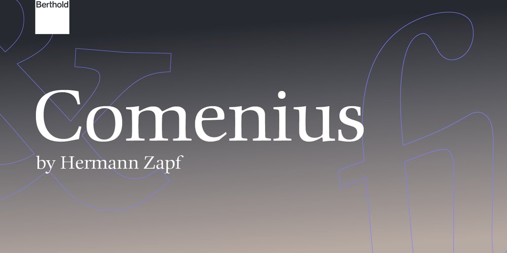 Comenius font