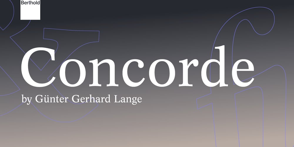 Concorde font