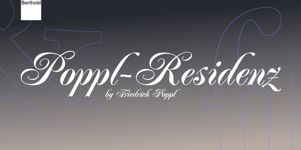 Poppl-Residenz font