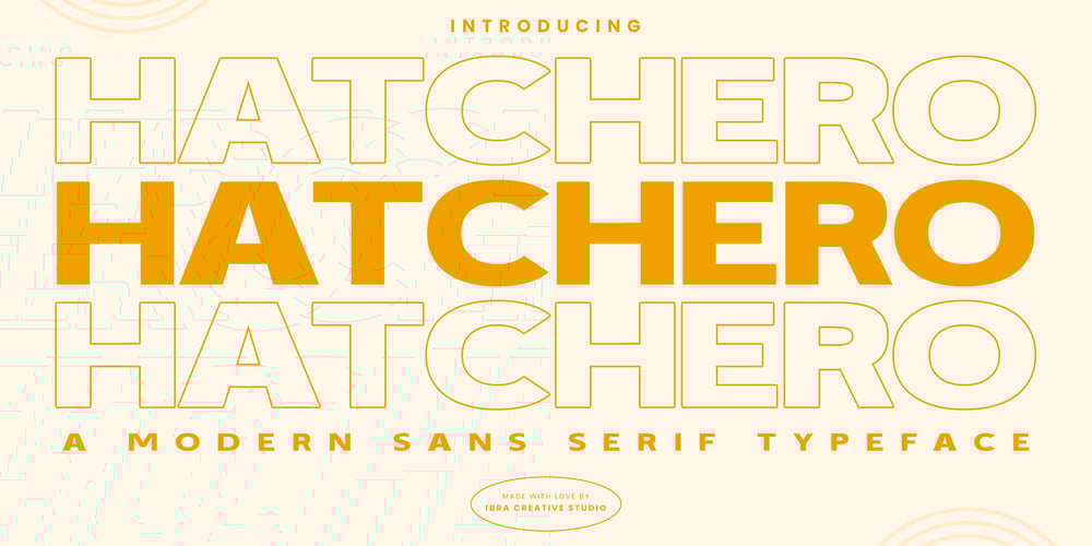 Hatchero font