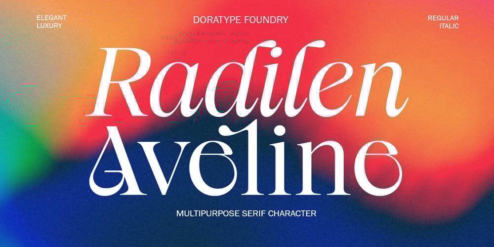 Radilen Aveline font