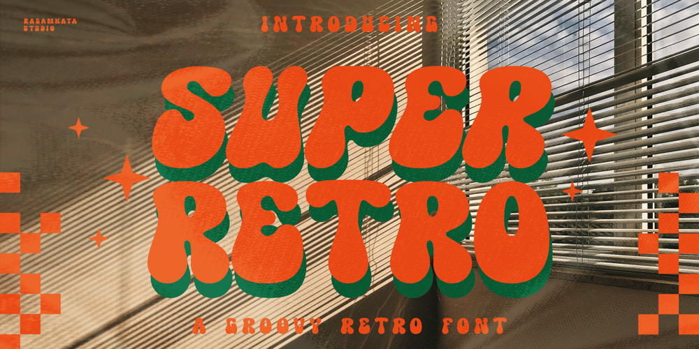 Super Retro font