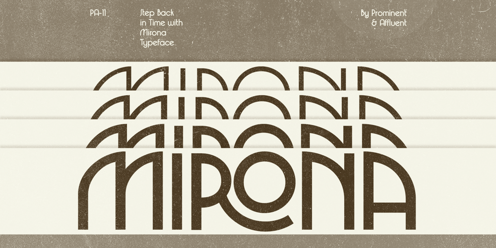Mirona font