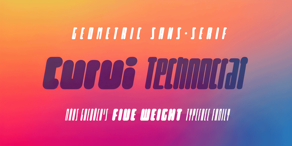 Curvi Technocrat font