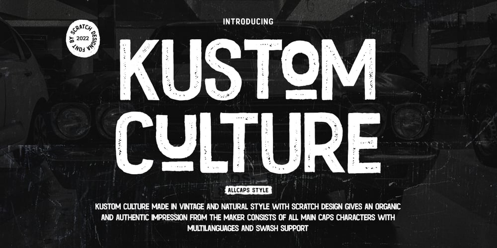 Kustom Culture font