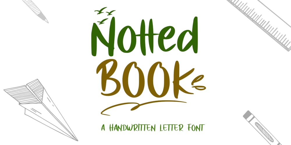 Notted Book font