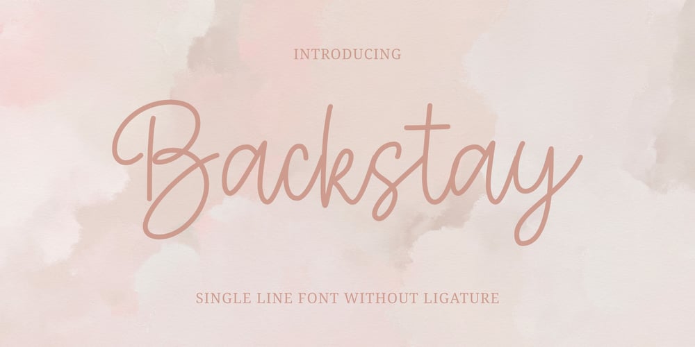 Backstay font