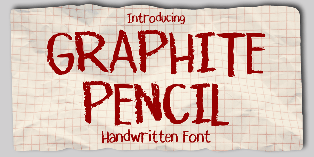 Graphite Pencil font