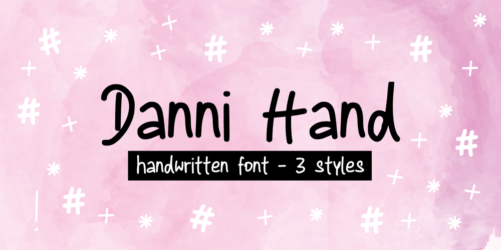 Danni Hand font