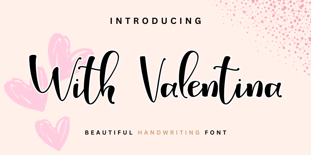 With Valentina font