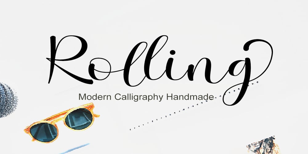 Rolling font