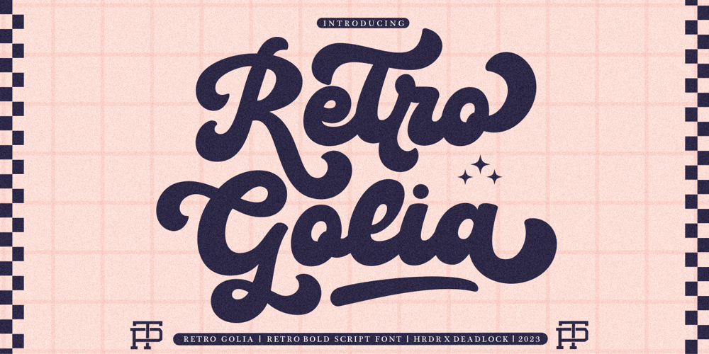 Retro Golia font