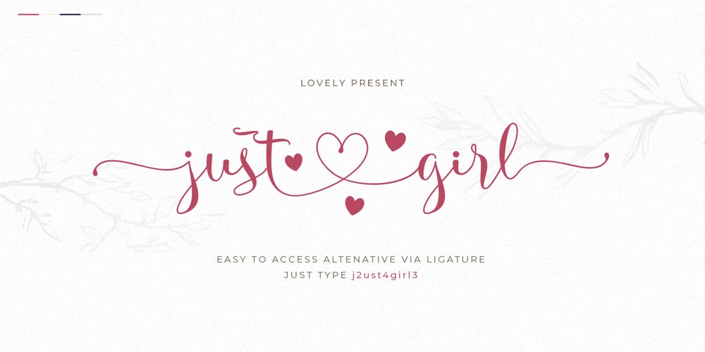 Just Girl font