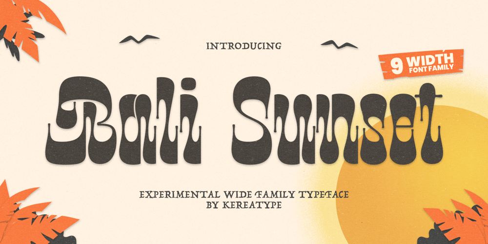 Bali Sunset font
