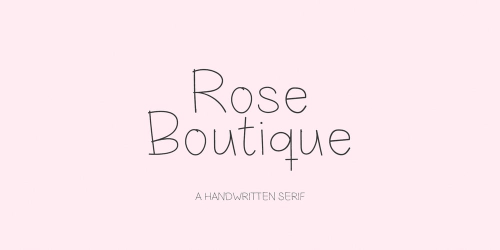 Rose Boutique font