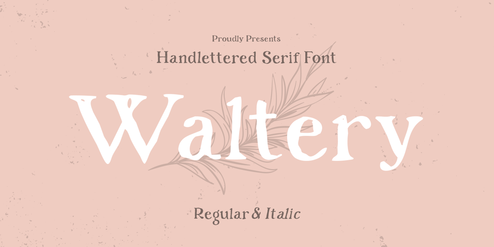 Waltery font
