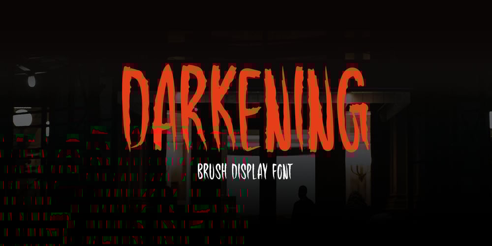 Darkening font