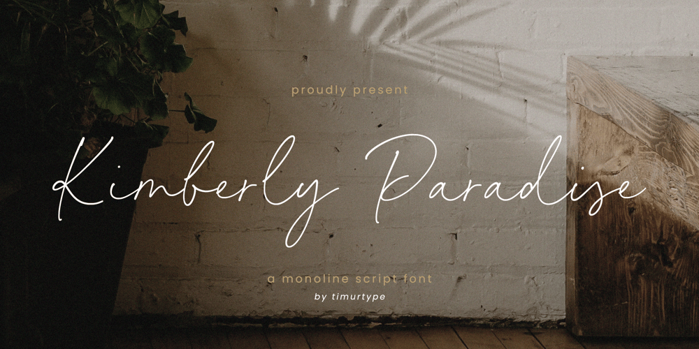 Kimberly Paradise font