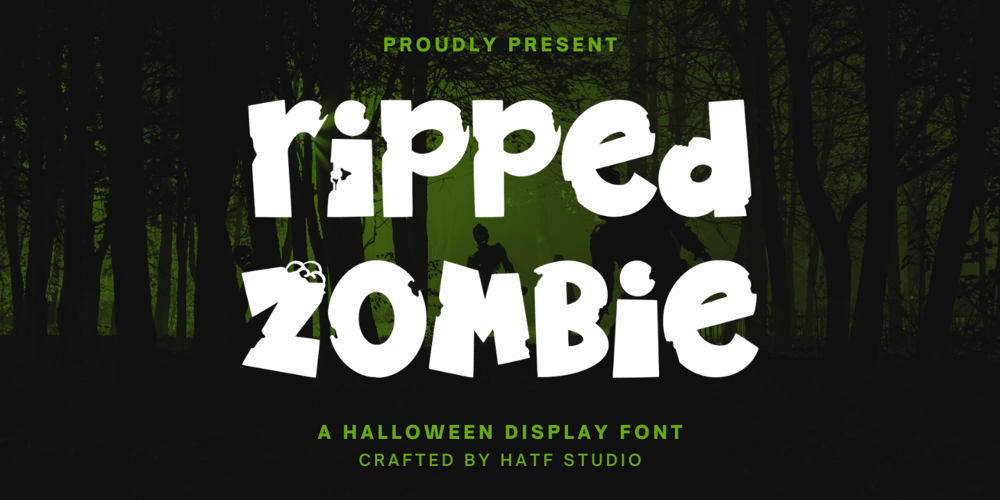 Ripped Zombie font