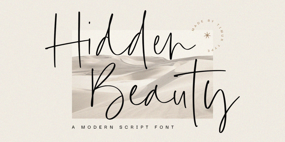 Hidden Beauty font