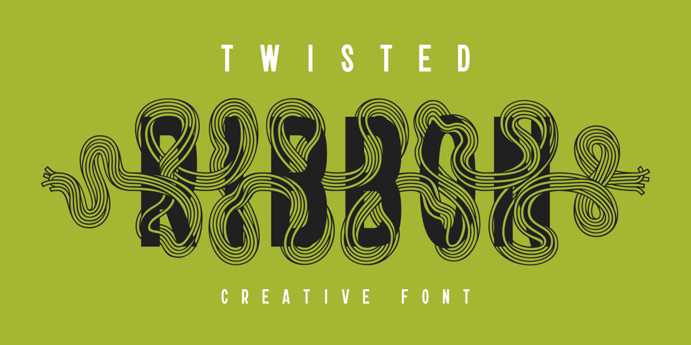Twisted Ribbon font