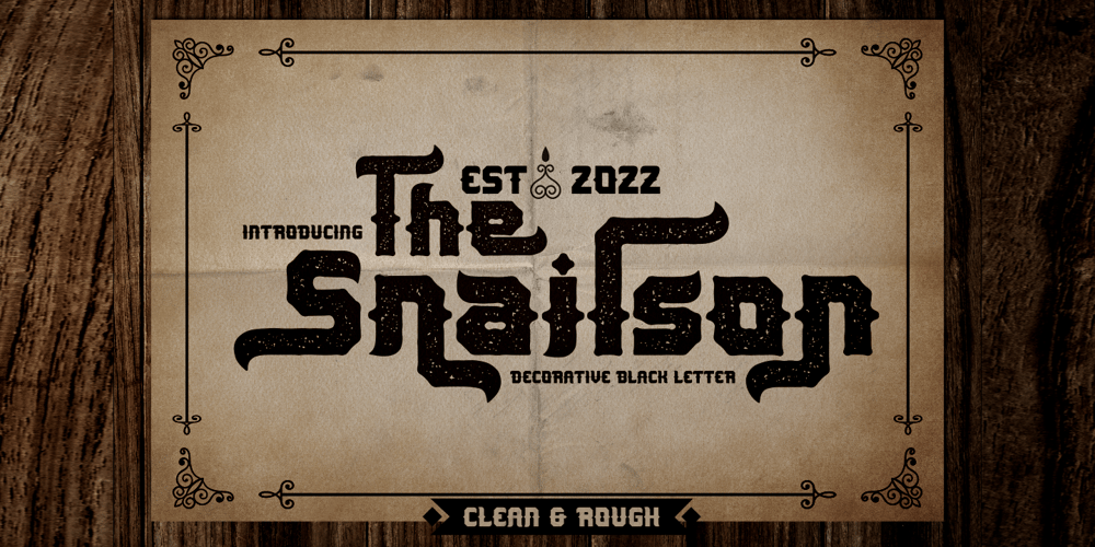 The Snailson font