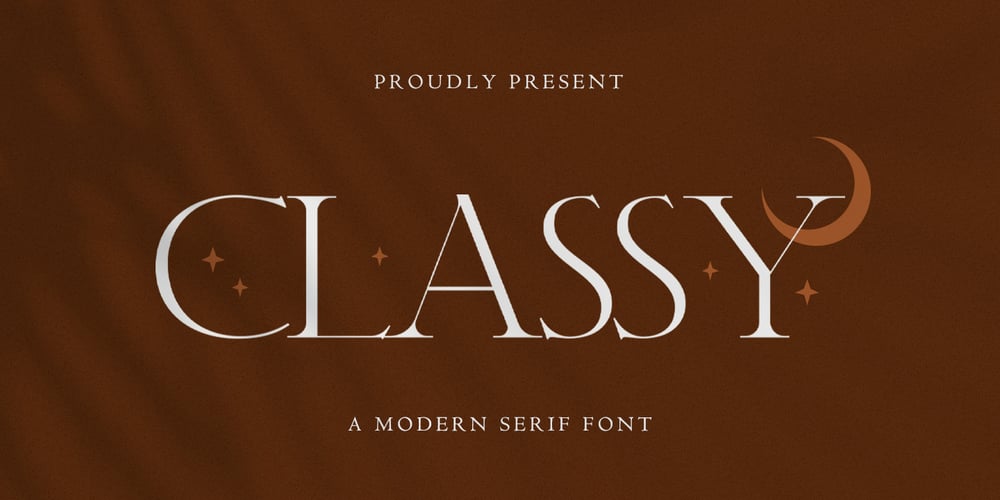 Classy font