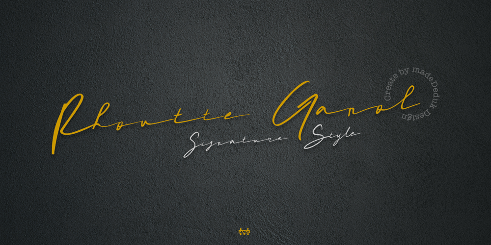 Rhoutte Ganol font
